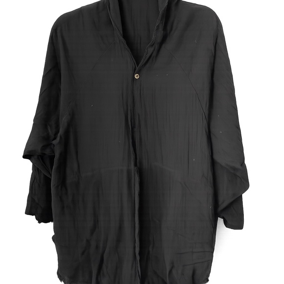 Jackets & Blazers - Black Oversized Shirt